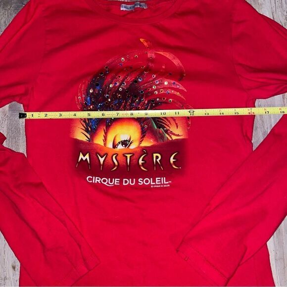 CIRQUE DU SOLEIL Mystere blinged out show long sleeve T sz s-m - Picture 4 of 6
